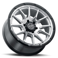 ICON Alloys Cajon 20x9 / 5x150 / 16mm / 5.625in BS Silver Machined Wheel w/ GB Lip