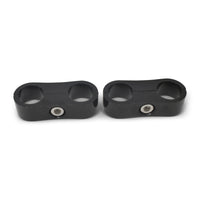 Russell Hose Separator For -12 Braided Hose Black Anodize (2 Pack)