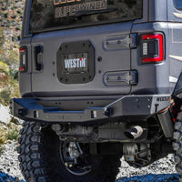 Westin 18-25 Jeep Wrangler JL XTS Rear Bumper - Textured Black