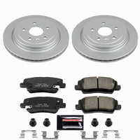 Power Stop 14-19 Cadillac CTS Rear Z23 Coated Brake Kit