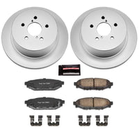 Power Stop 05-09 Subaru Legacy Rear Z17 Evolution Geomet Coated Brake Kit