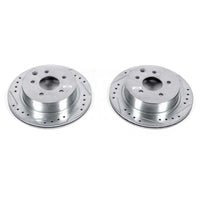 Power Stop 93-97 Infiniti J30 Rear Evolution Drilled & Slotted Rotors - Pair