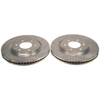 Power Stop 21-22 Ford F-150 Front Drilled & Slotted Rotor (Pair)