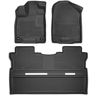 Husky Liners 17-26 Honda Ridgeline WeatherBeater Front & 2nd Row Floor Liners - Black