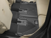 WeatherTech 2014+ Toyota Highlander 3rd Row Rear Rubber Mats - Black