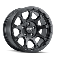 Dirty Life 9307 Drifter 17x8.5/5x127 BP/-6mm Offset/78.1mm Hub Matte Black Wheel - Beadlock