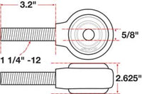 SPC Performance xAxis Rod End Ball Joint