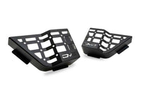 DV8 Offroad 11-18 Jeep Wrangler JK 4 Door Only Rear Door Pocket Molle Panels - Black