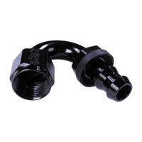 Russell 8AN Twist-Lok 150 Degree Hose End - Black