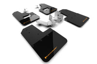 Rally Armor 21-25 Ford Bronco (Plstc Bmpr + RB - NO Rptr/Sprt) Blk Mud Flap w/Cy Orange Logo