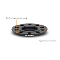 Mishimoto Wheel Spacers - 5x120 - 72.6 - 10 - M14 - Black