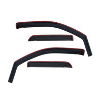 Westin 2014-2018 Chevy Silverado 1500 Dbl Cab In-Channel Wind Deflector 4pc - Smoke