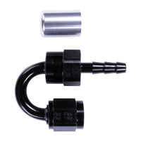 Russell 4AN ProClassic Crimp 180 Degree Hose End - Black