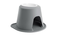 WeatherTech Pet Feeding System Single High 64oz 12in. Poly Bowl - Dark Grey