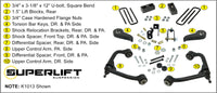 Superlift 20-24 Chevrolet Silverado / 20-24 GMC Sierra 3in Lift Kit w/ Fox 2.0 Shocks