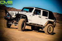 DV8 Offroad 07-18 Jeep Wrangler JK 2 Piece Fast Back Hard Top 4 Door - Black (DS Only)
