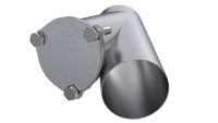 QTP 4in Weld-On QTEC Exhaust Cutout Y-Pipe
