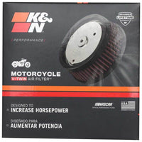 K&N 4in ID / 5.25in OD / 2in H Custom Assembly Filter designed to fit Harley-Davidson Motorcycles