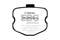 EBC 06-08 Chevrolet Corvette (C6) 7.0 (Z06) Redstuff Front Brake Pads