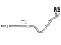 aFe Rebel XD 4in SS DPF-Back Exhaust 17-18 Ford Diesel Trucks V8-6.7L (td) w/ Dual Black Tips