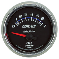 Autometer Cobalt 52mm 0-7 BAR Short Sweep Electric Oil Pressure Gauge