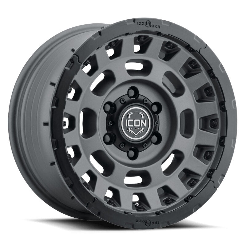 ICON Hammer Pro 17x8.5 / 6x5.5 / 25mm / 5.75in BS - Charcoal