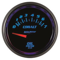 Autometer Cobalt 52mm 0-7 BAR Short Sweep Electric Oil Pressure Gauge