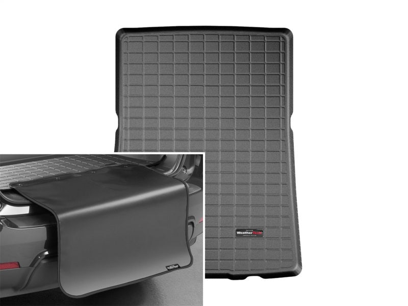 WeatherTech 16+ BMW 7 Series Sedan Cargo Liner w/ Bumper Protector - Black (w/ No Spare Tire)