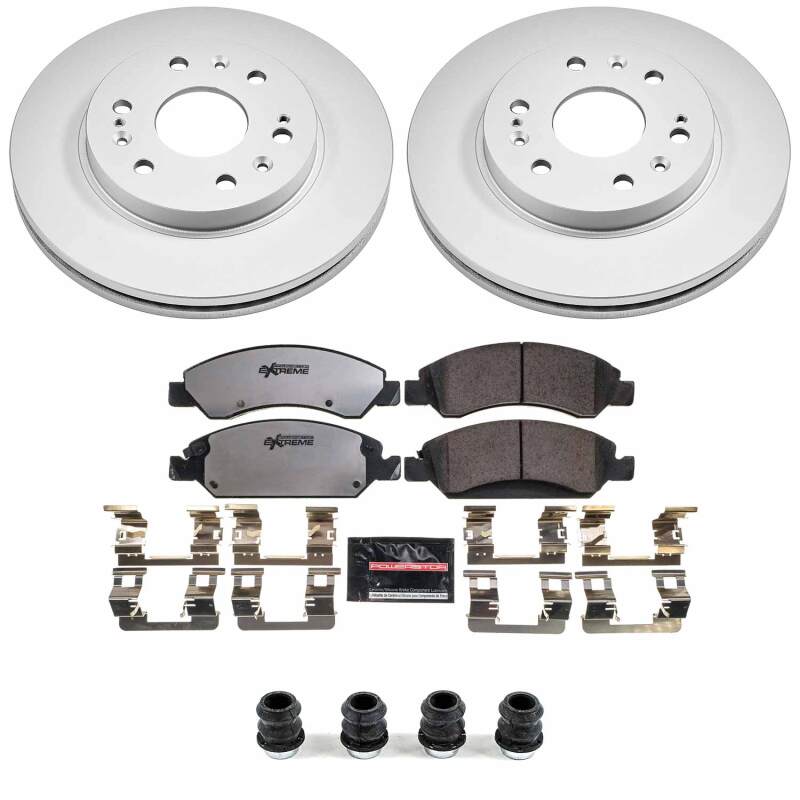Power Stop 08-20 Cadillac Escalade Front Z36 Coated Truck & Tow Brake Kit