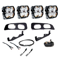 Baja Designs 2023+ Ford SD Squardon Pro 2.0 Dual Fog Pocket Kit Upfitter (Multi Patterns) - Clear