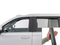 WeatherTech 21-26 Cadillac Escalade-ESV Front Rear Side Window Deflectors - Matte Blk