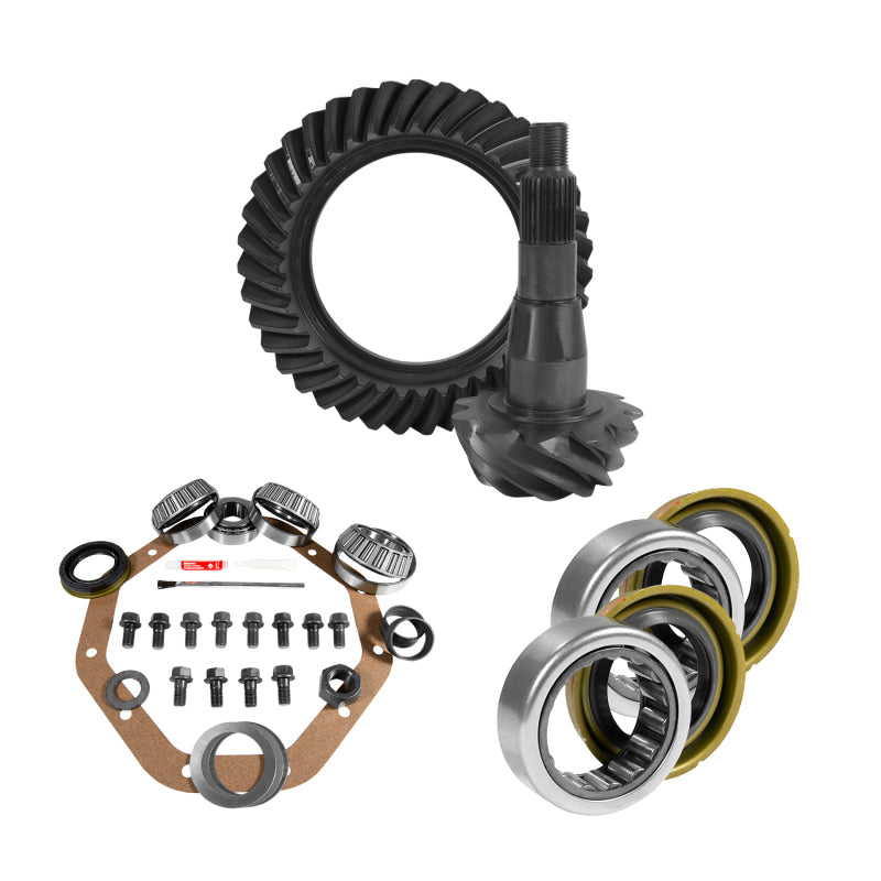 Yukon Gear 9.25in CHY 3.21 Rear Ring & Pinion Install Kit 1.705in Axle Bearings and Seal