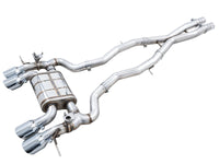 AWE Tuning SwitchPath Cat-Back Exhaust for BMW G8X M3/M4 - Chrome Silver Tips
