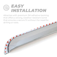 Putco 14-18 Chevy Silverado LD - 4 Door - Double Cab Element Chrome Window Visors