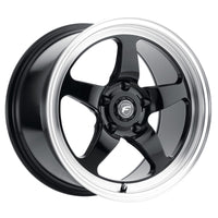 Forgestar D5 18x10 / 5x120.65 BP / ET+25 / 6.5in BS Gloss Black Machined Wheel