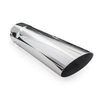 Stainless Works Single Wall Slash Cut Exhaust Tip - 3 1/2in Body 3in ID Inlet