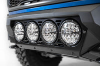 Addictive Desert Designs 17-20 Ford F-150 Raptor Bomber Front Bumper w/ 4 Rigid 360 6in Round Mounts