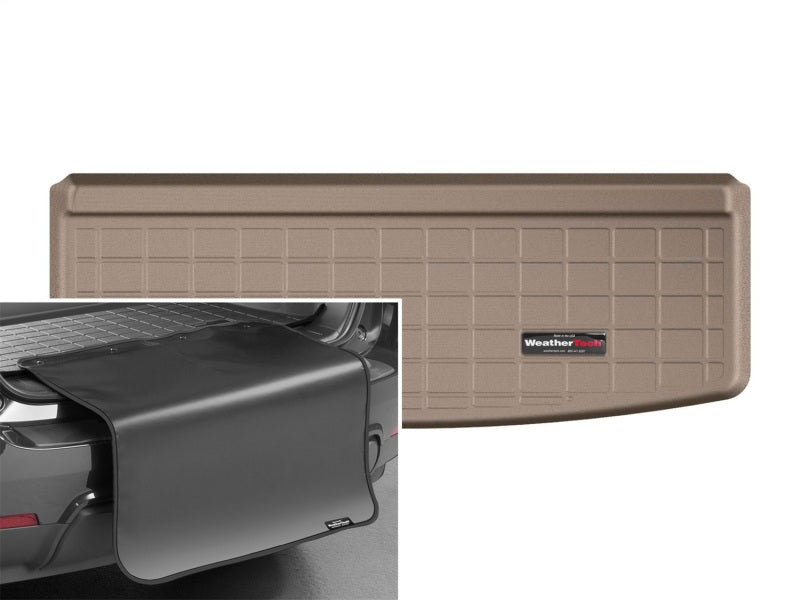 WeatherTech 2018+ Volkswagen Tiguan Cargo Liner w/ Bumper Protector - Tan (7 Passenger Seating)