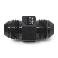 Russell Fitting -8 An Union With 1/8in Npt Pressure Port Blk Anodize