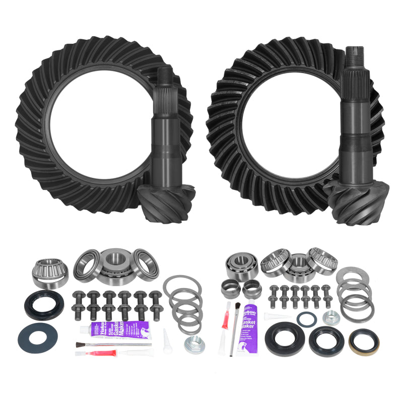 Yukon Gear Ring & Pinion Gear Kit Front & Rear for Toyota 10.5/9R Differential 4.88 Ratio