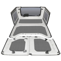 DEI 11-18 Jeep Wrangler JK 4-Door Boom Mat Complete Headliner Kit - 6 Piece - Gray