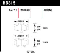Hawk Performance Ceramic Street Brake Pads