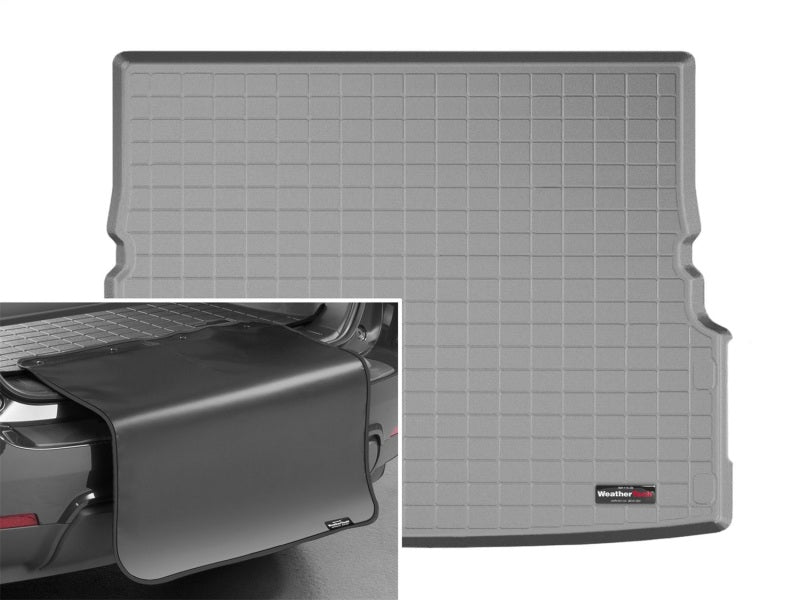 WeatherTech 04-15 Nissan Armada / 04-10 Infiniti QX56 Cargo Liners w/ Bumper Protector - Grey