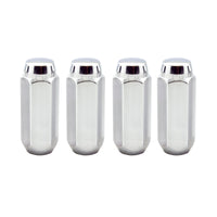 McGard Hex Lug Nut (Cone Seat / Duplex) M14X2.0 / 13/16 Hex / 2.25in. Length (4-Pack) - Chrome