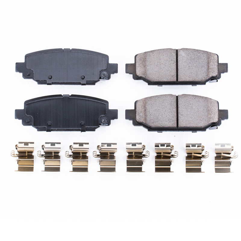 Power Stop 18-19 Jeep Wrangler Rear Z17 Evolution Ceramic Brake Pads w/Hardware