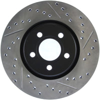 StopTech 03-09 Chrysler PT Cruiser Tur / 03-05 Dodge Neon SRT-4 Front Left Slotted & Drilled Rotor