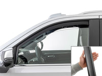 WeatherTech 21-26 Cadillac Escalade Front Front Side Window Deflectors - Matte Blk