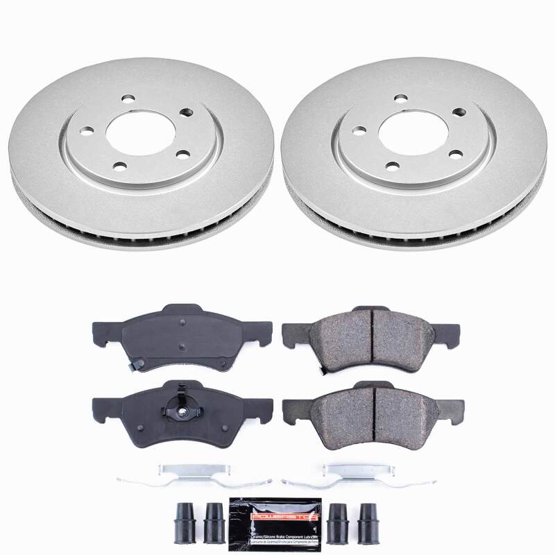 Power Stop 01-07 Chrysler Town & Country Front Z23 Coated Brake Kit