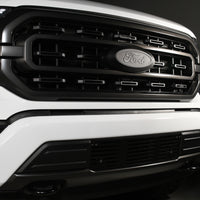 Putco 2020 Ford SuperDuty - Black Powder Coated - Bar Pattern Bumper Grille Inserts