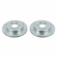 Power Stop 19-20 Chevrolet Silverado 1500 Rear Evolution Drilled & Slotted Rotors - Pair
